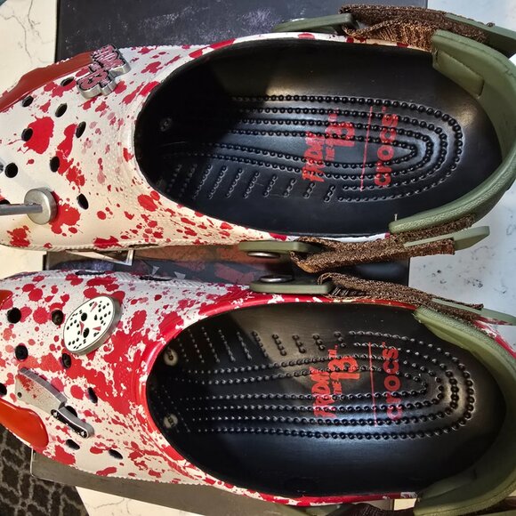 Crocs Classic Clog Friday The 13th 212073-90H Size 10 Mens New JASON VORHEES NEW - Picture 10 of 13